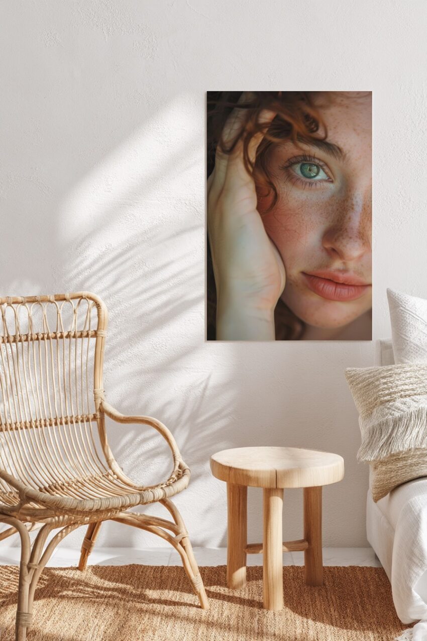 Fotografie Poster Auge Nahaufnahme grün scharf