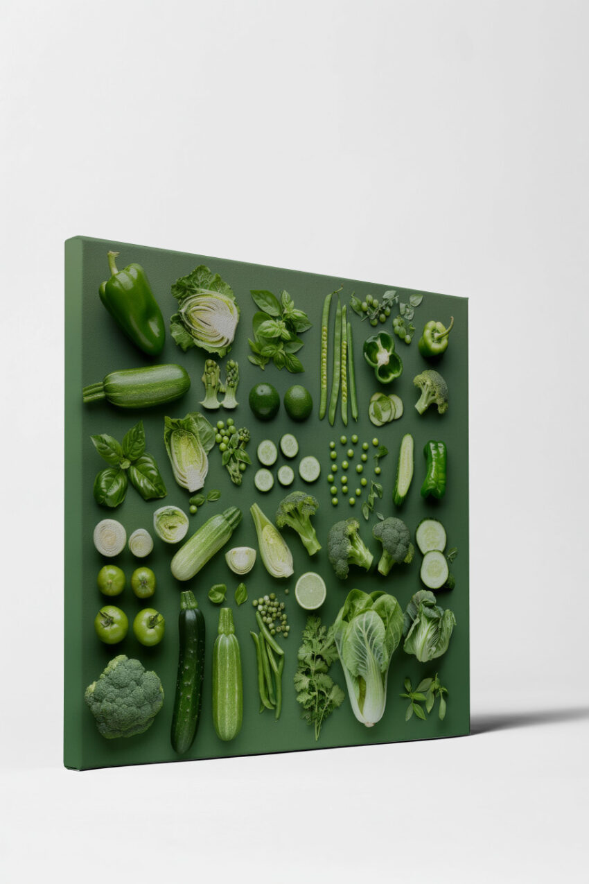 Fotografie Poster Gemüse Grüntöne frisch natürlich