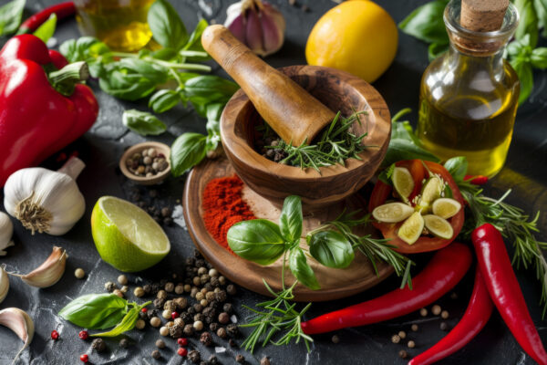 Kochgewürze Leinwandbild