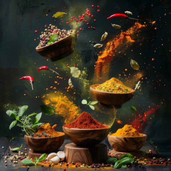 Gewürze im Flug Poster