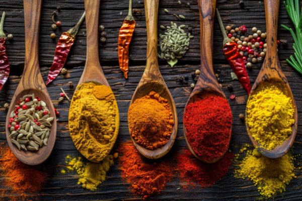 Gewürze Bunt Gerahmt