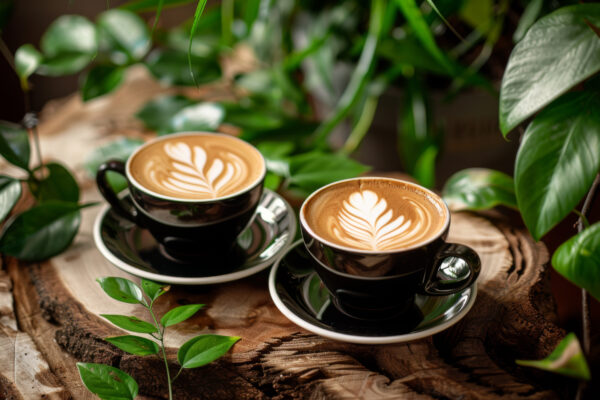 Latte Art Muster Poster