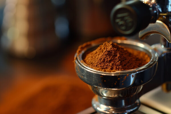 Kaffeepulver Siebträger Leinwandbild