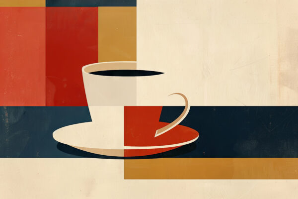 Kaffeetasse Abstrakt Poster
