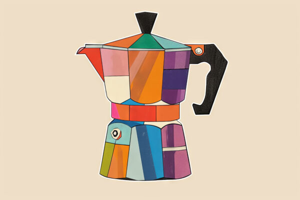 Espressokocher Bunt Poster