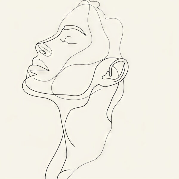 Frau Minimalistisch Poster