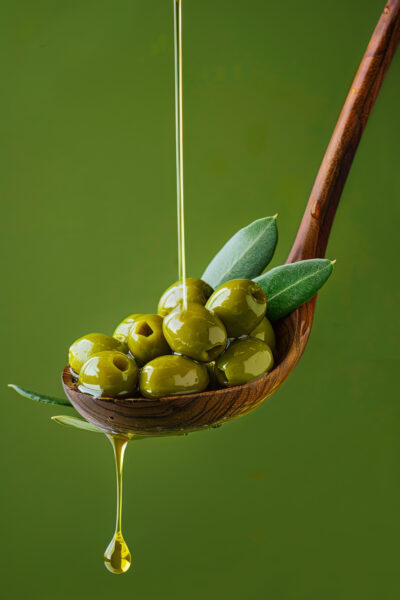 Olive mit Öl Poster