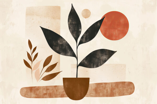 Pflanze Abstrakt Poster