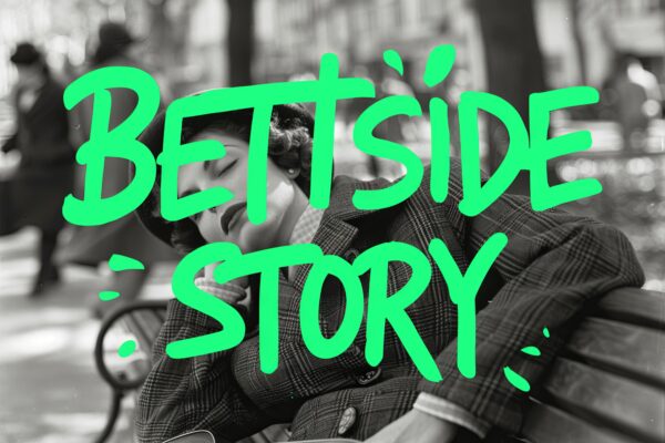 Frau Schläft Parkbank Poster