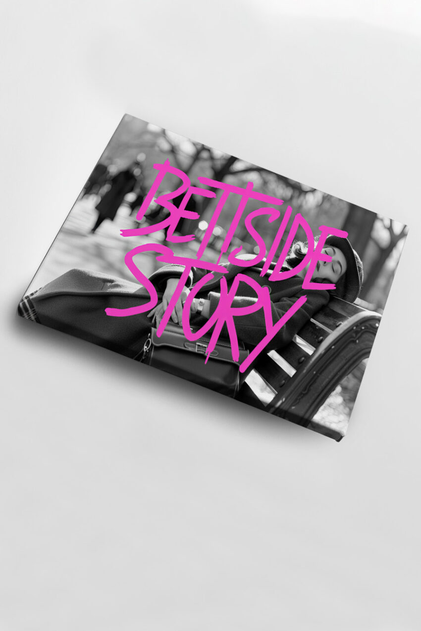 Fotografie Poster Frau schlafen schwarz-weiß