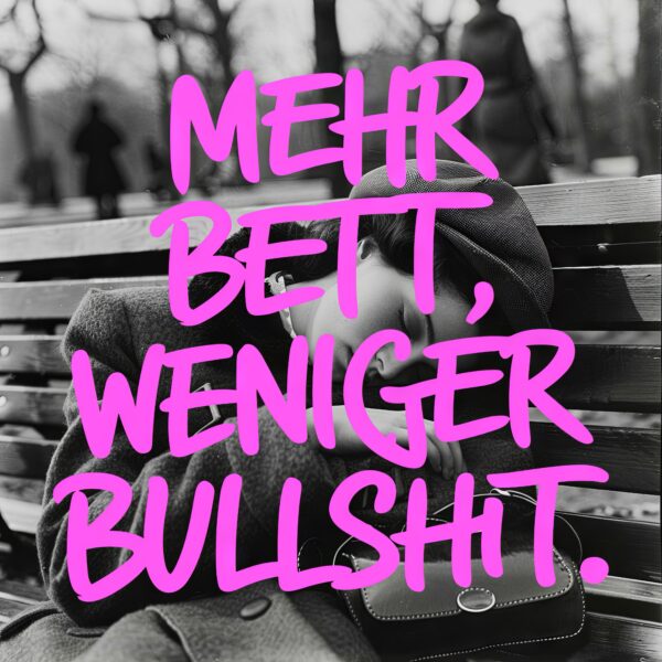 Frau Schlafend Parkbank Gerahmt