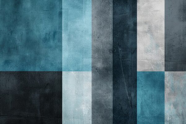 Farbstreifen Struktur Blau Poster