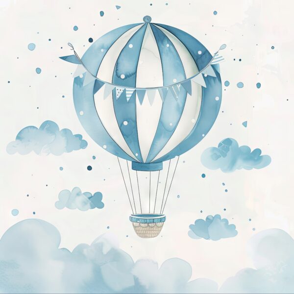 Ballon am Himmel Poster