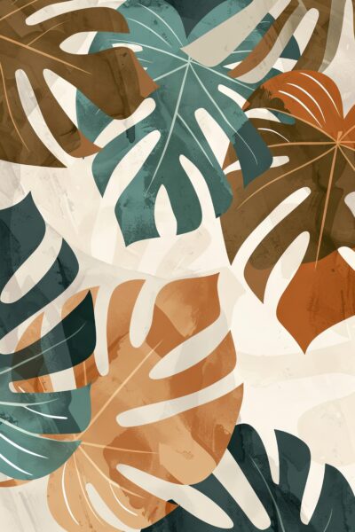 Monstera Struktur Poster