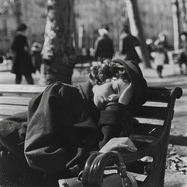 Frau Schlafende Hand Leinwandbild