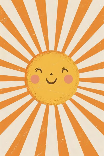 Sonne Lachend Poster