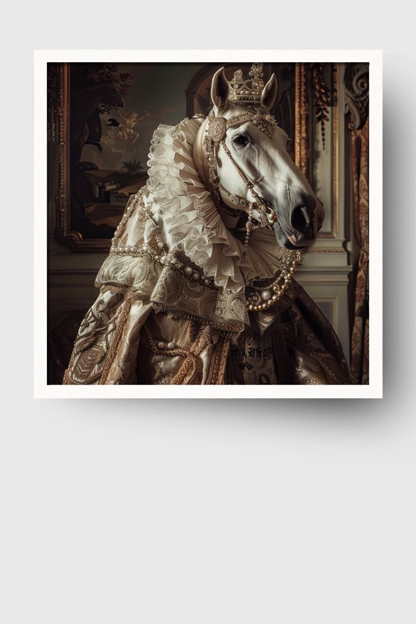Fotografie Poster Pferd Krone gold historisch elegant