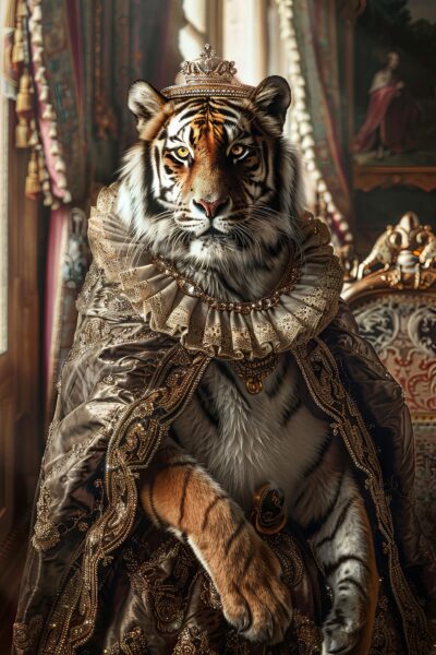 Tiger mit Krone Poster