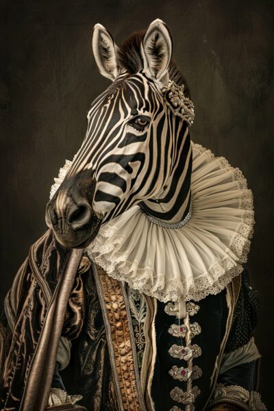 Zebra Barock Poster