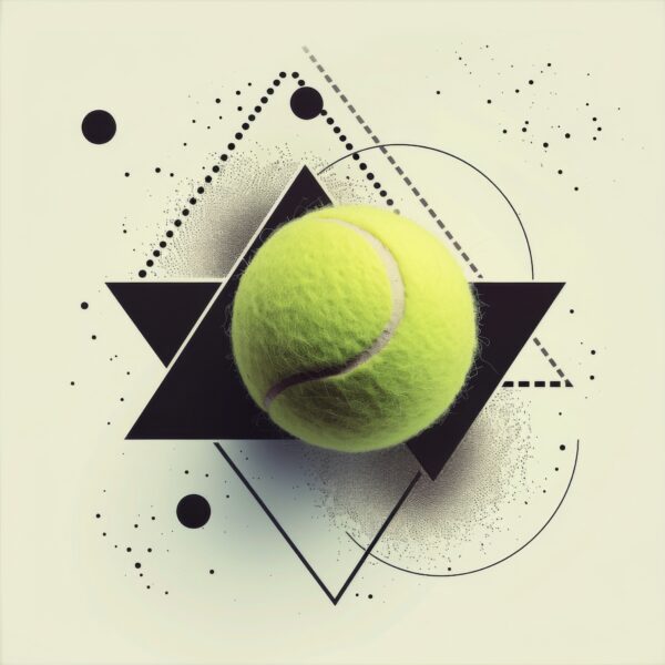 Tennisball Detail Gerahmt
