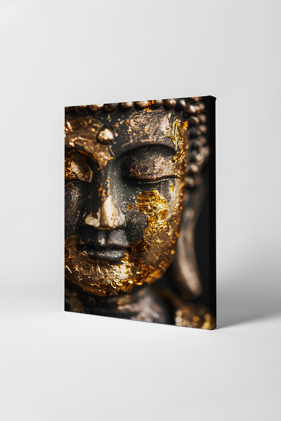 Fotografie Poster Buddha gold Meditation ruhig Oberfläche