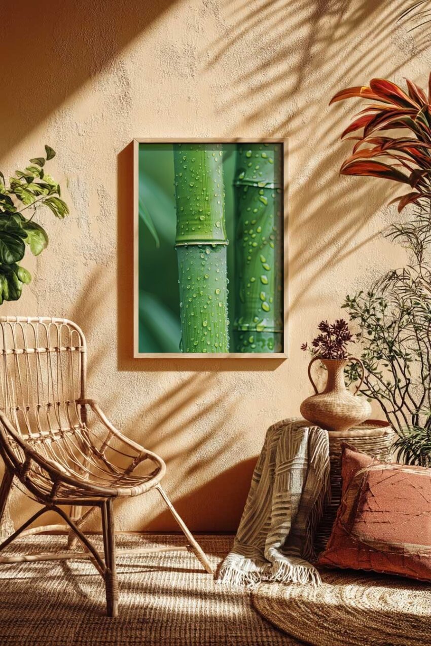 Fotografie Poster Bambus Tau grün