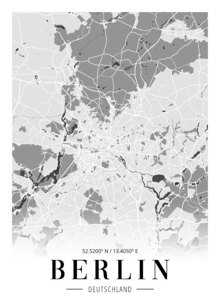 Berlin Stadtplan Poster