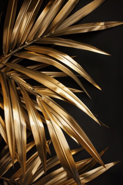 Goldenes Palmblatt Poster