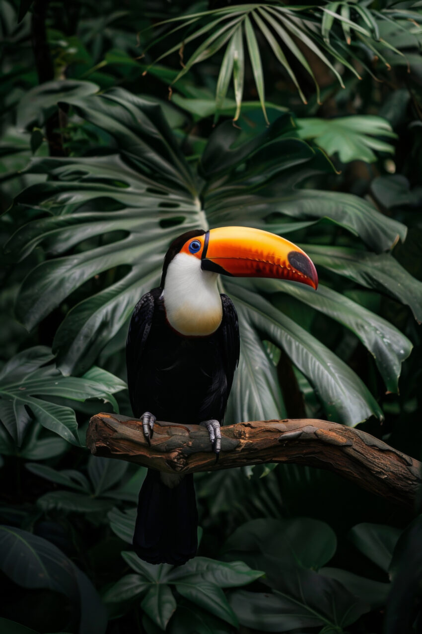 Fotografie Poster Tukan farbig Tropischer Vogel