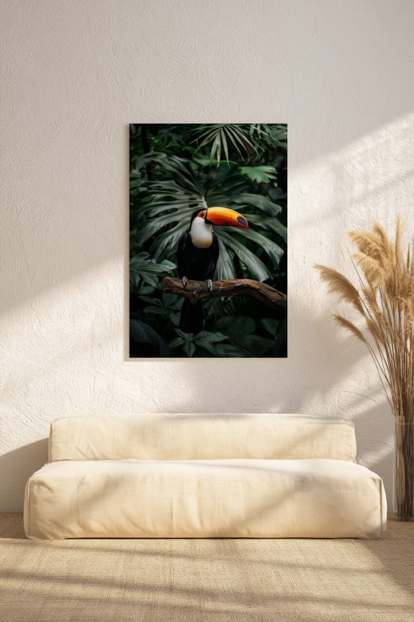 Fotografie Poster Tukan farbig Tropischer Vogel
