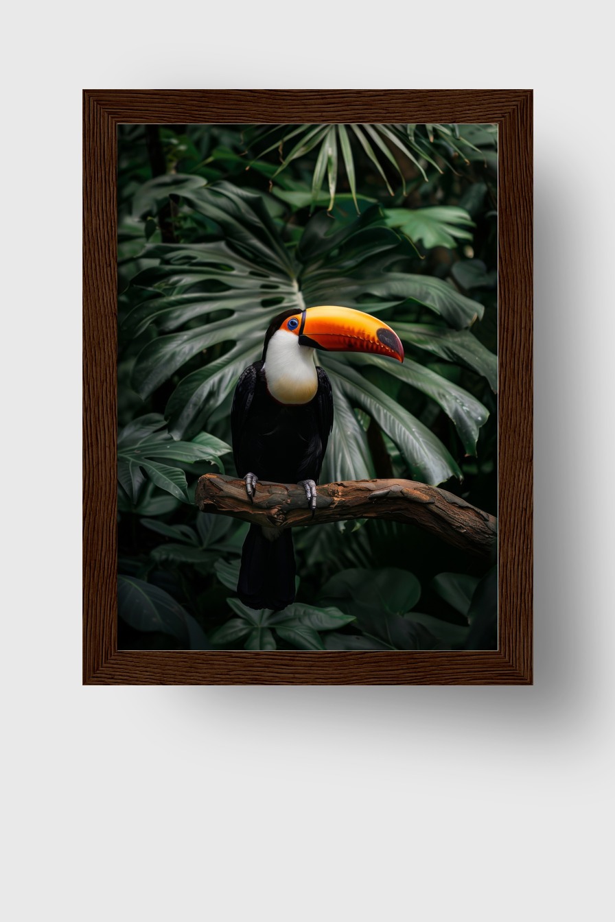 Fotografie Poster Tukan farbig Tropischer Vogel
