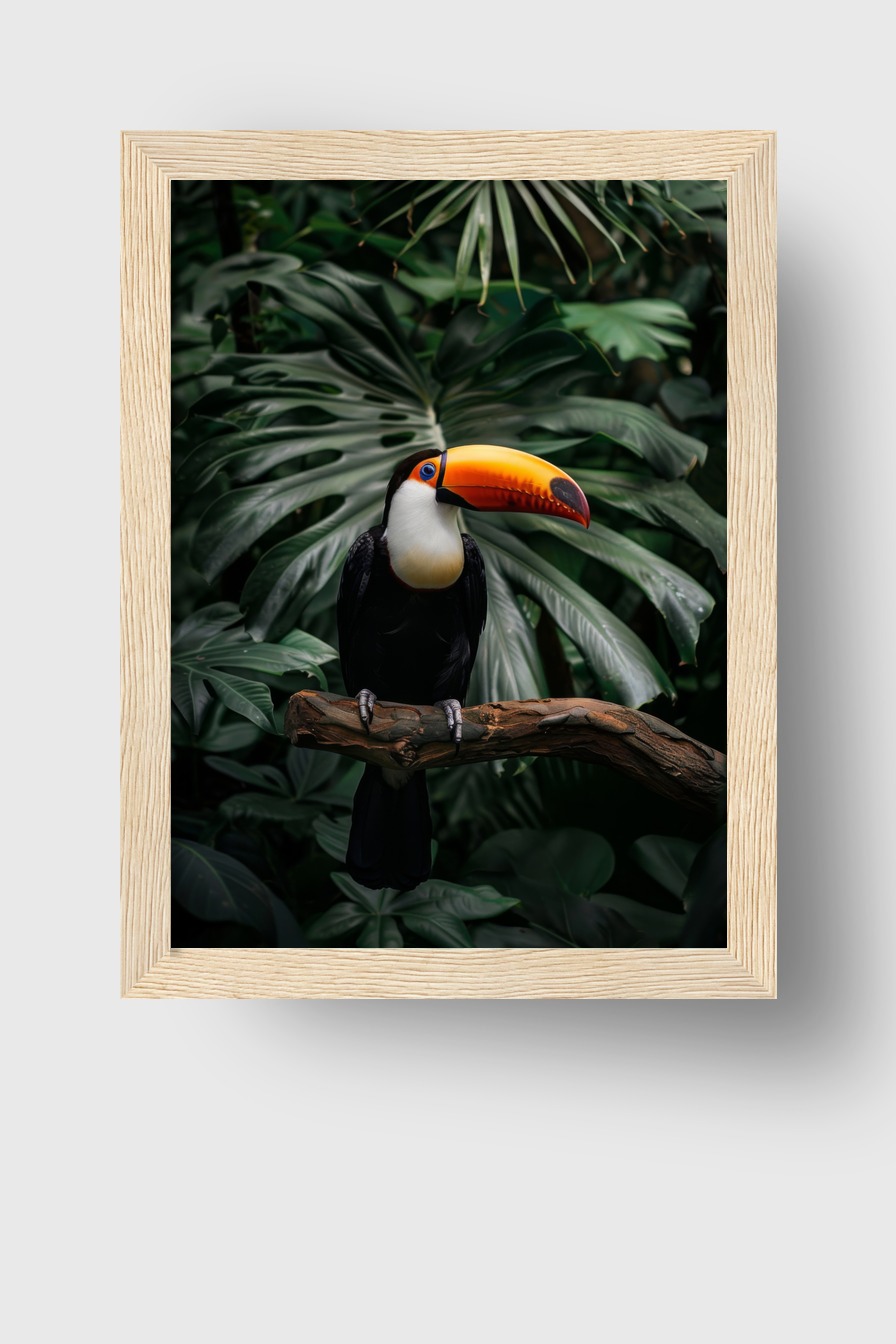 Fotografie Poster Tukan farbig Tropischer Vogel