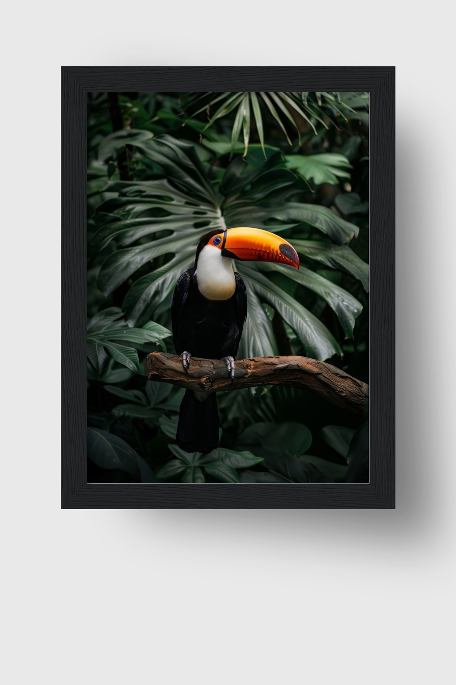 Fotografie Poster Tukan farbig Tropischer Vogel