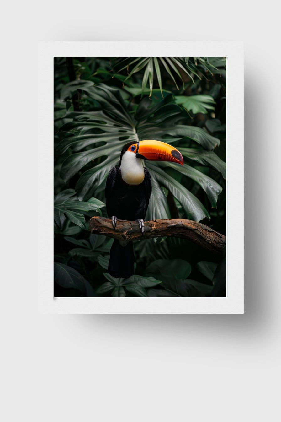 Fotografie Poster Tukan farbig Tropischer Vogel