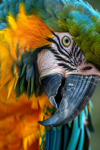 Papagei Blick Detail Poster