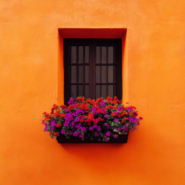 Blumenkasten Fenster Poster
