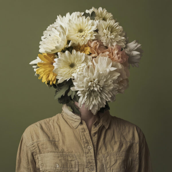 Blumen Gesicht Poster