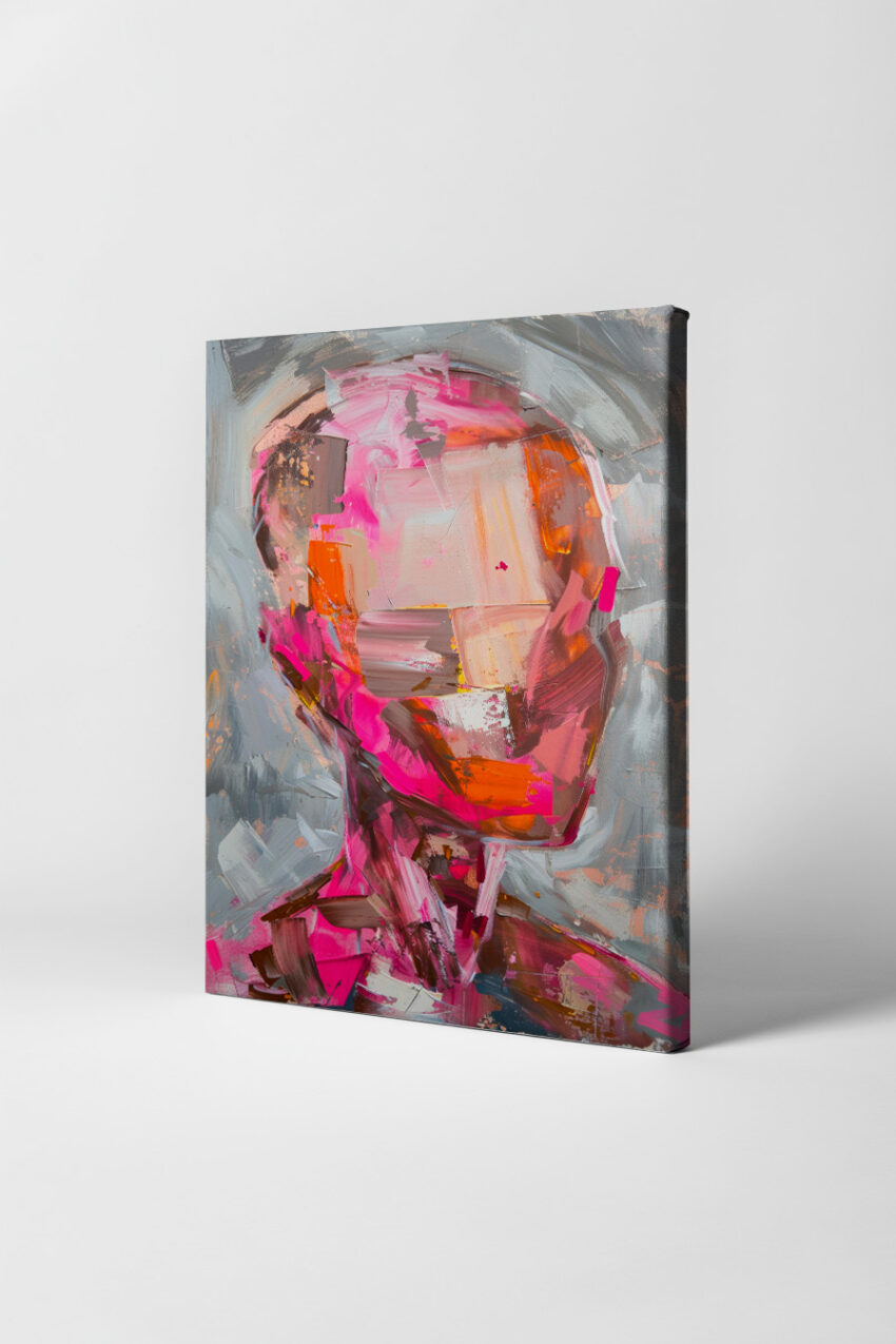 Abstrakt Poster Porträt farbig expressiv