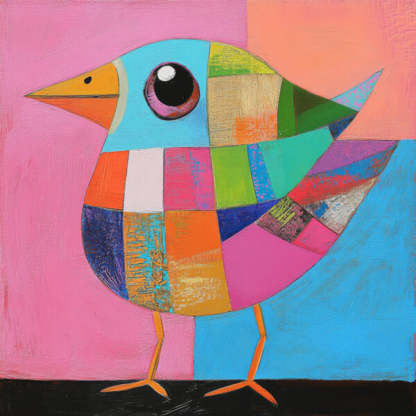 Vogel Bunt Leinwandbild