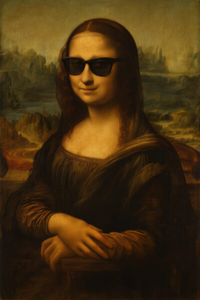 Mona Lisa Sonnenbrille Leinwandbild