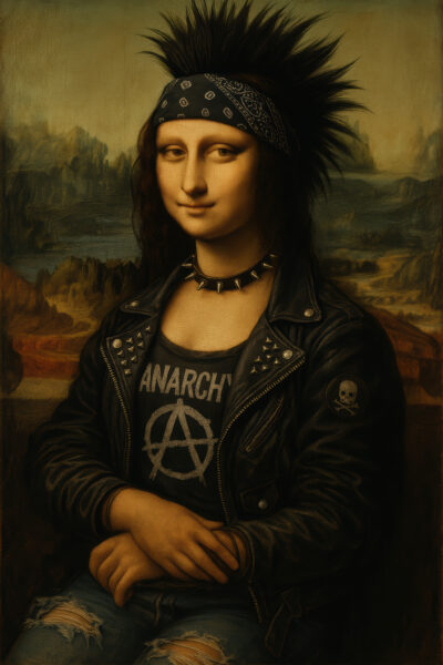 Mona Lisa Punk Gerahmt