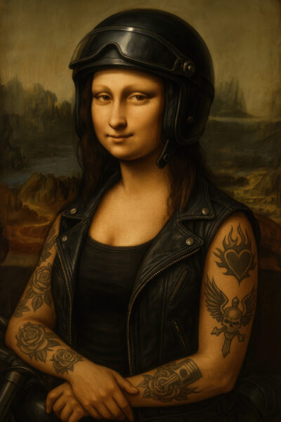 Mona Lisa Rocker Leinwandbild