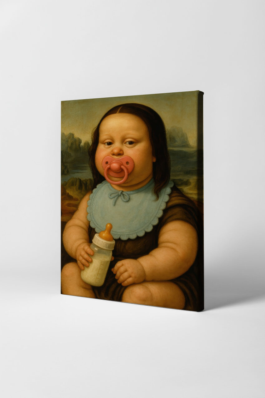 Malerei Poster Baby Schnuller klassisch