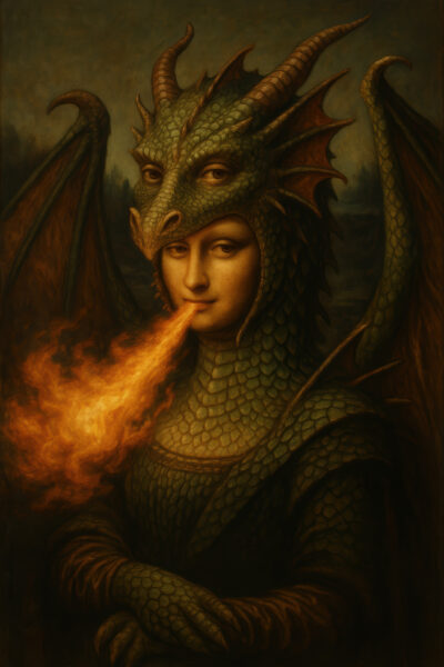 Mona Lisa Drache Poster