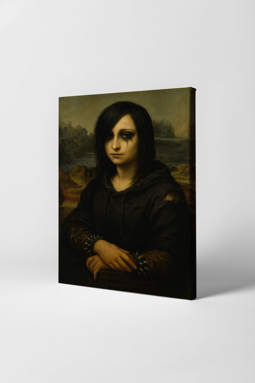 Malerei Poster Gothische Jugendliche dunkel melancholisch