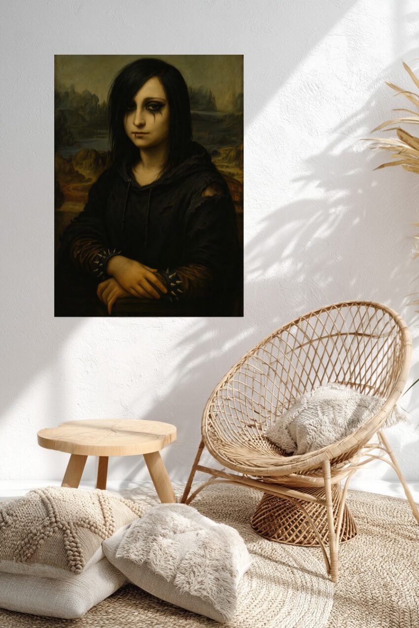 Malerei Poster Gothische Jugendliche dunkel melancholisch