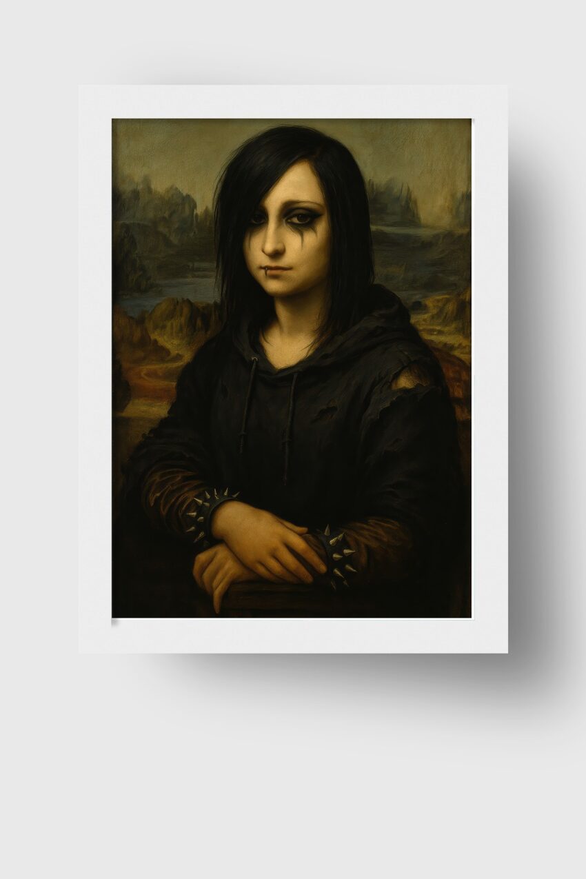 Malerei Poster Gothische Jugendliche dunkel melancholisch