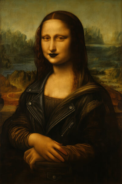 Mona Lisa Lederjacke Poster