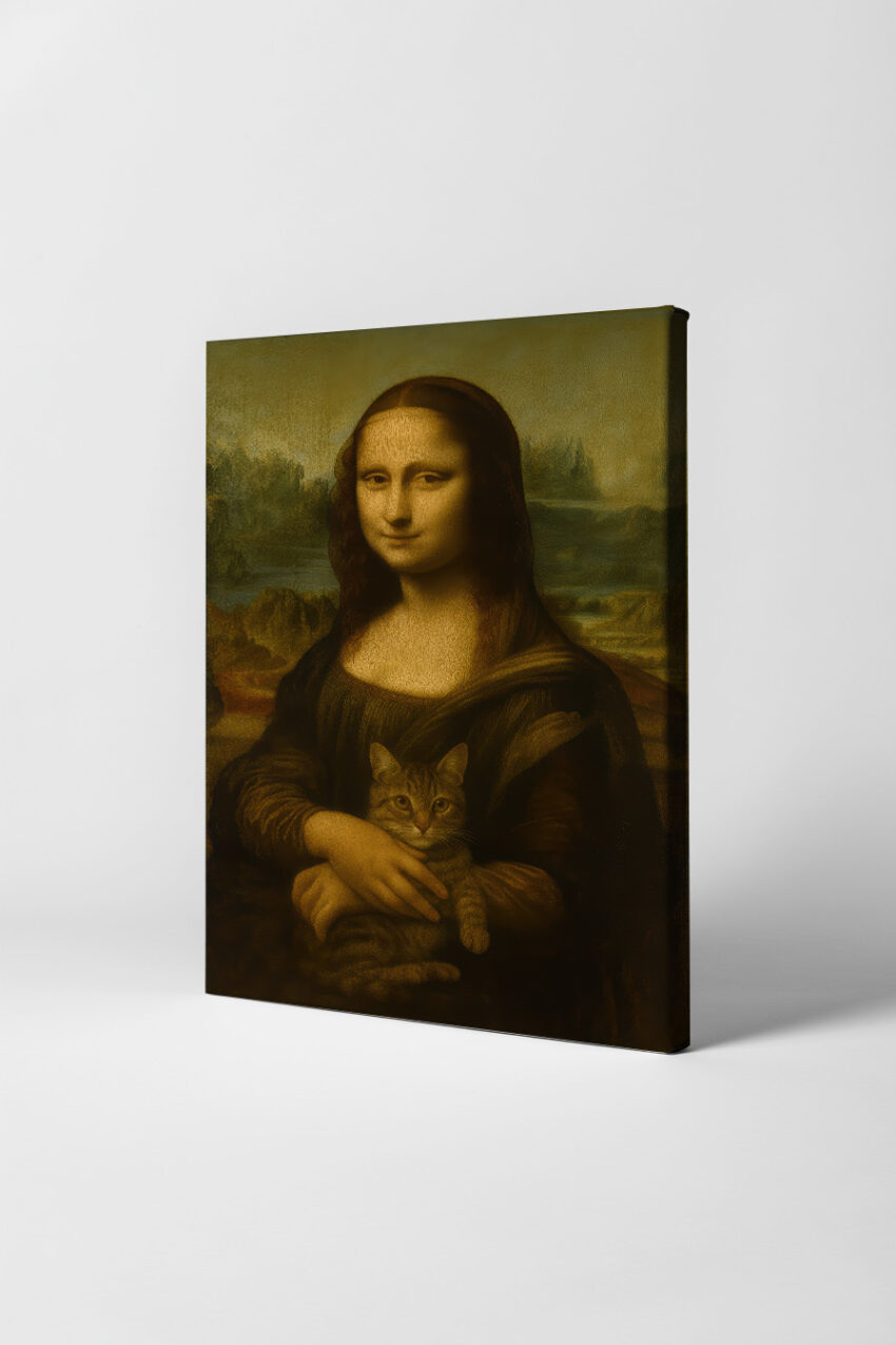 Fotografie Poster Mona Lisa Katze beruhigend braun