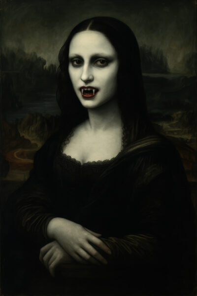 Mona Lisa Vampir Gerahmt